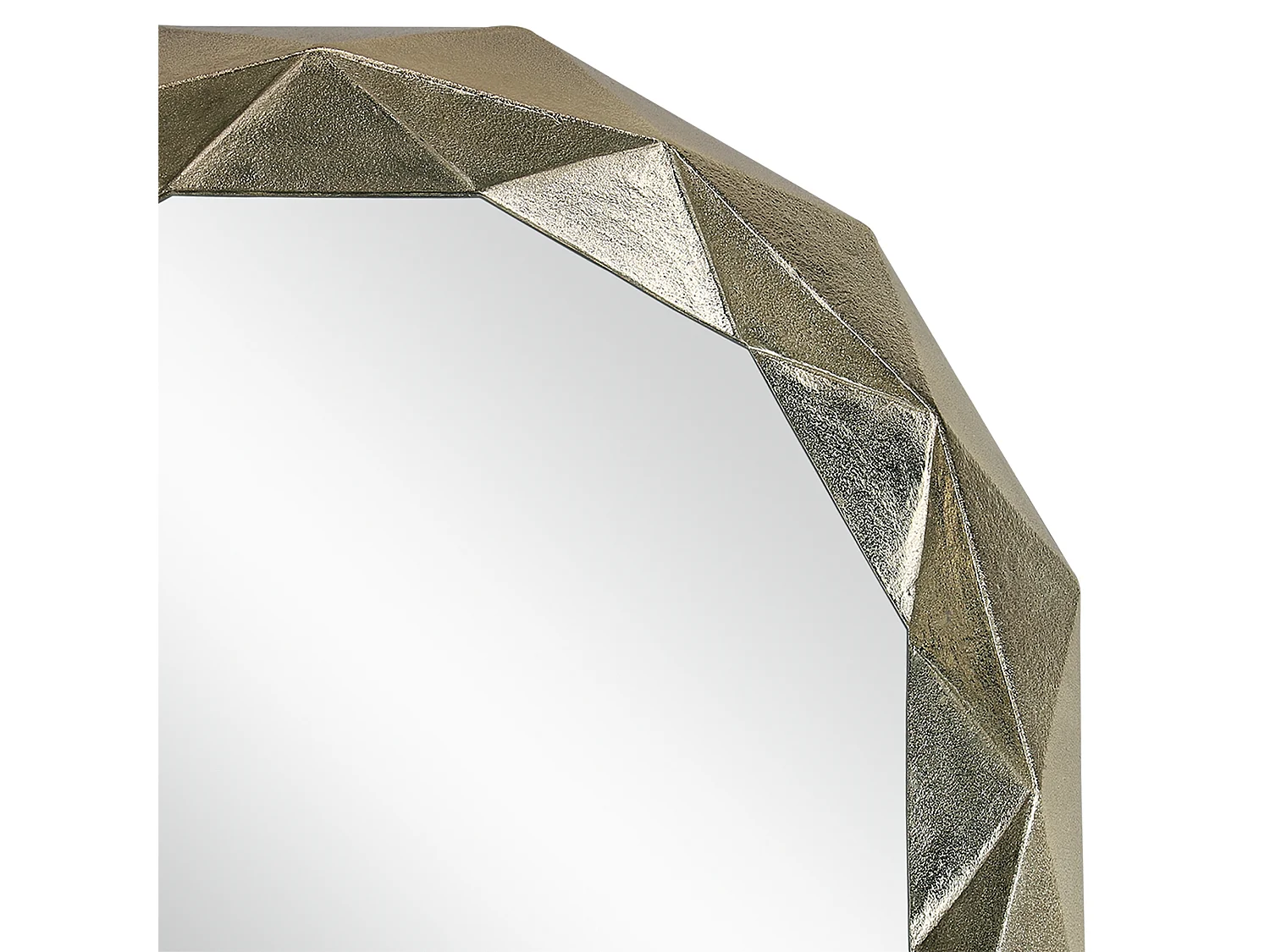 WOMO-DESIGN Specchio decorativo Ø65 cm rotondo con bordo in alluminio dorato, specchiera appesa da muro per corridoio, camera da letto o bagno