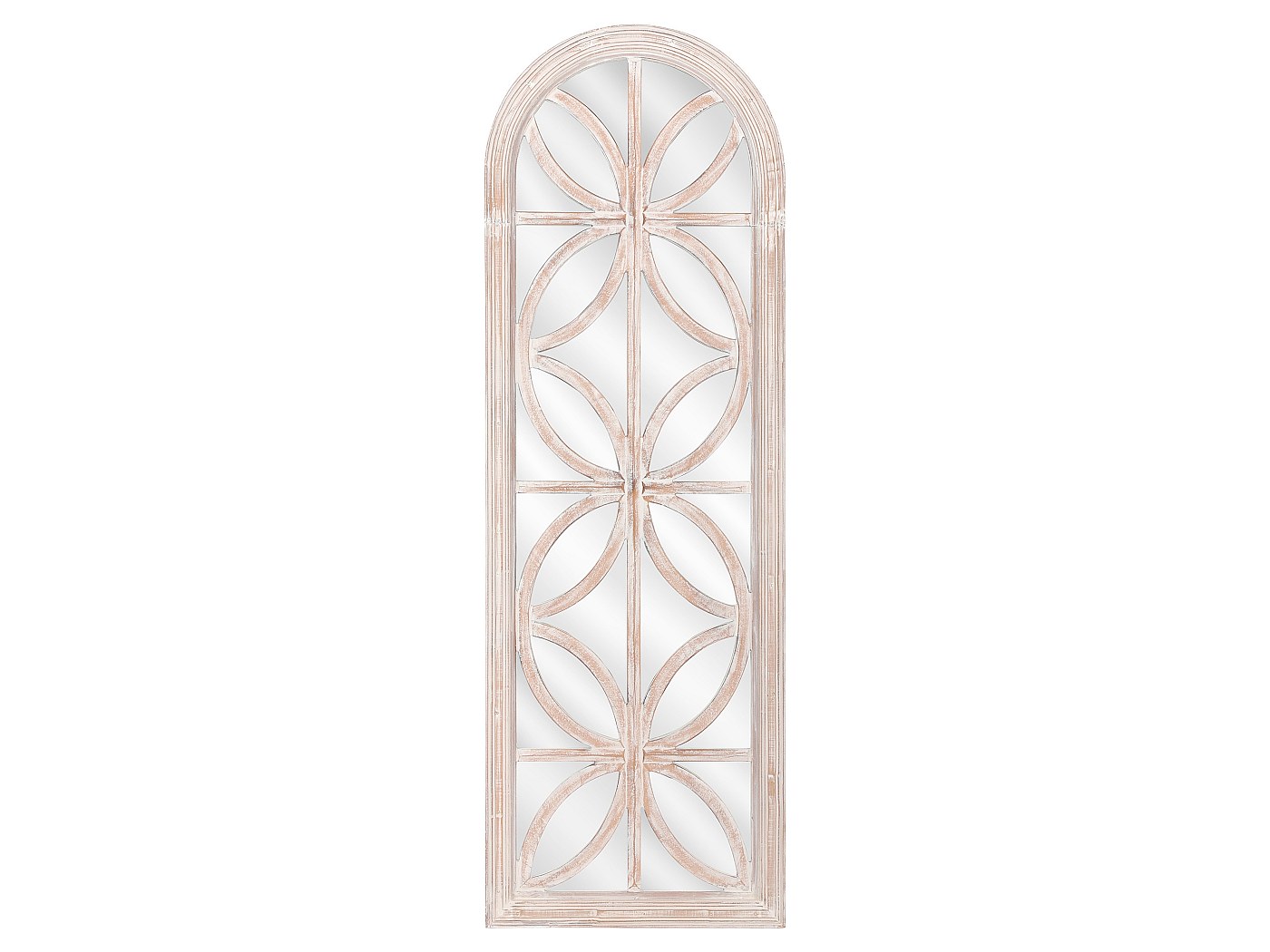 Grand miroir en bois de paulownia avec moulures - L. 80 x H