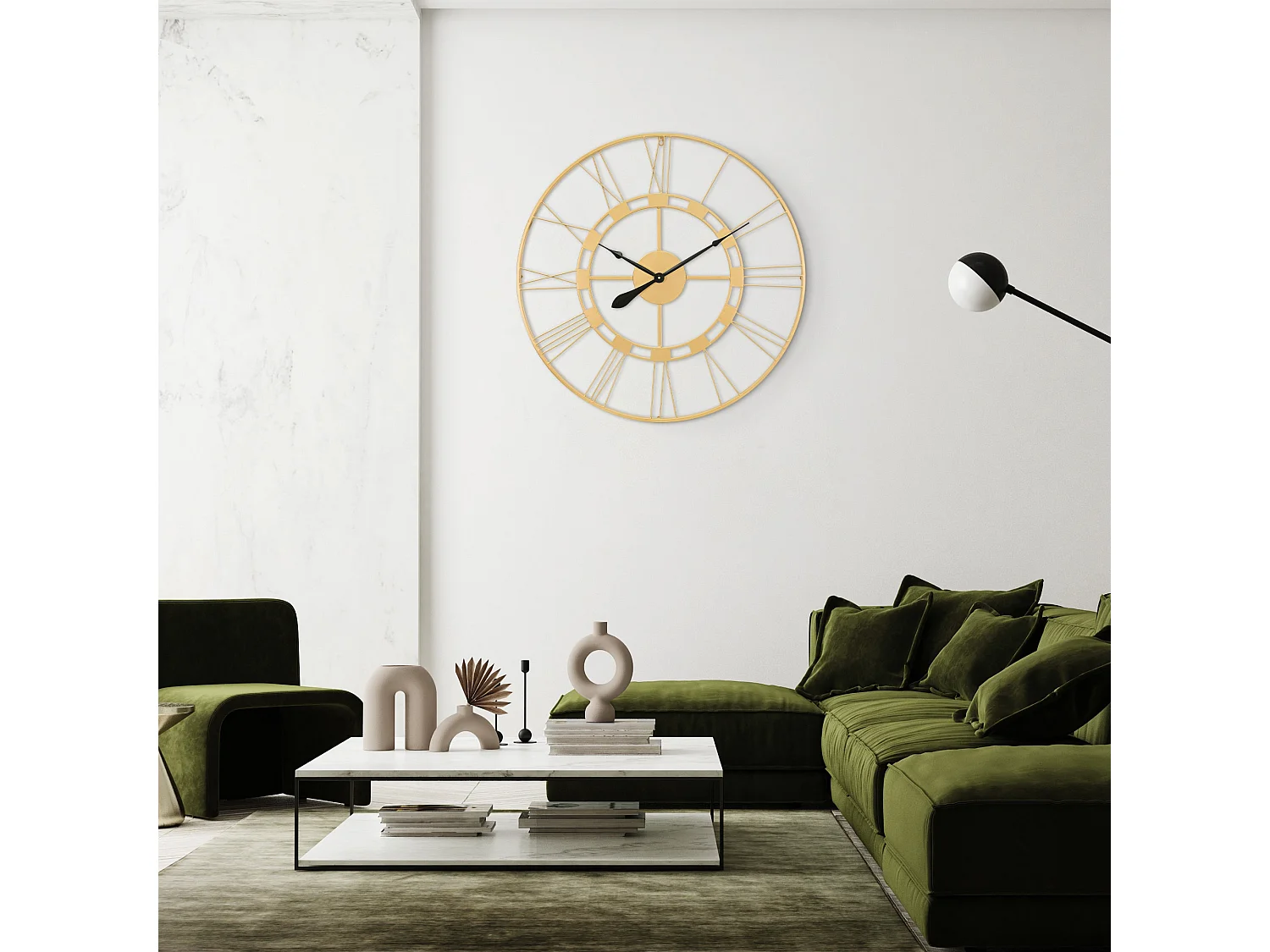 Reloj de pared Stockholm Ø85 cm WOMO-DESIGN