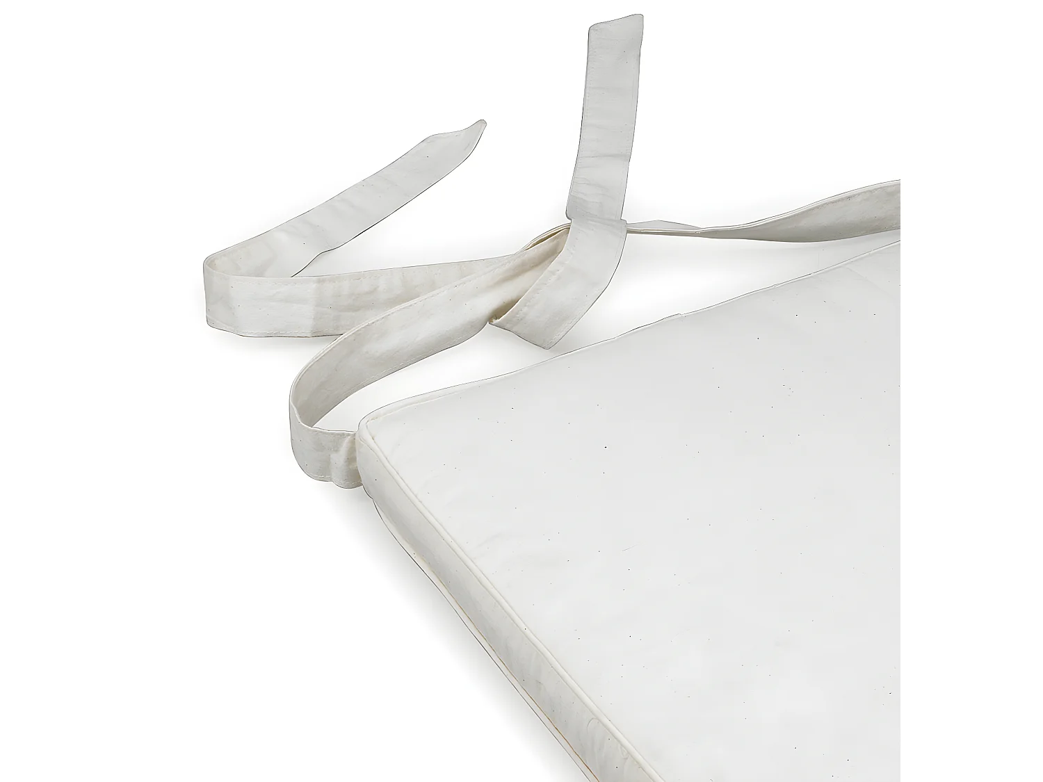 Coussin tissu couleur blanc 45 x 42