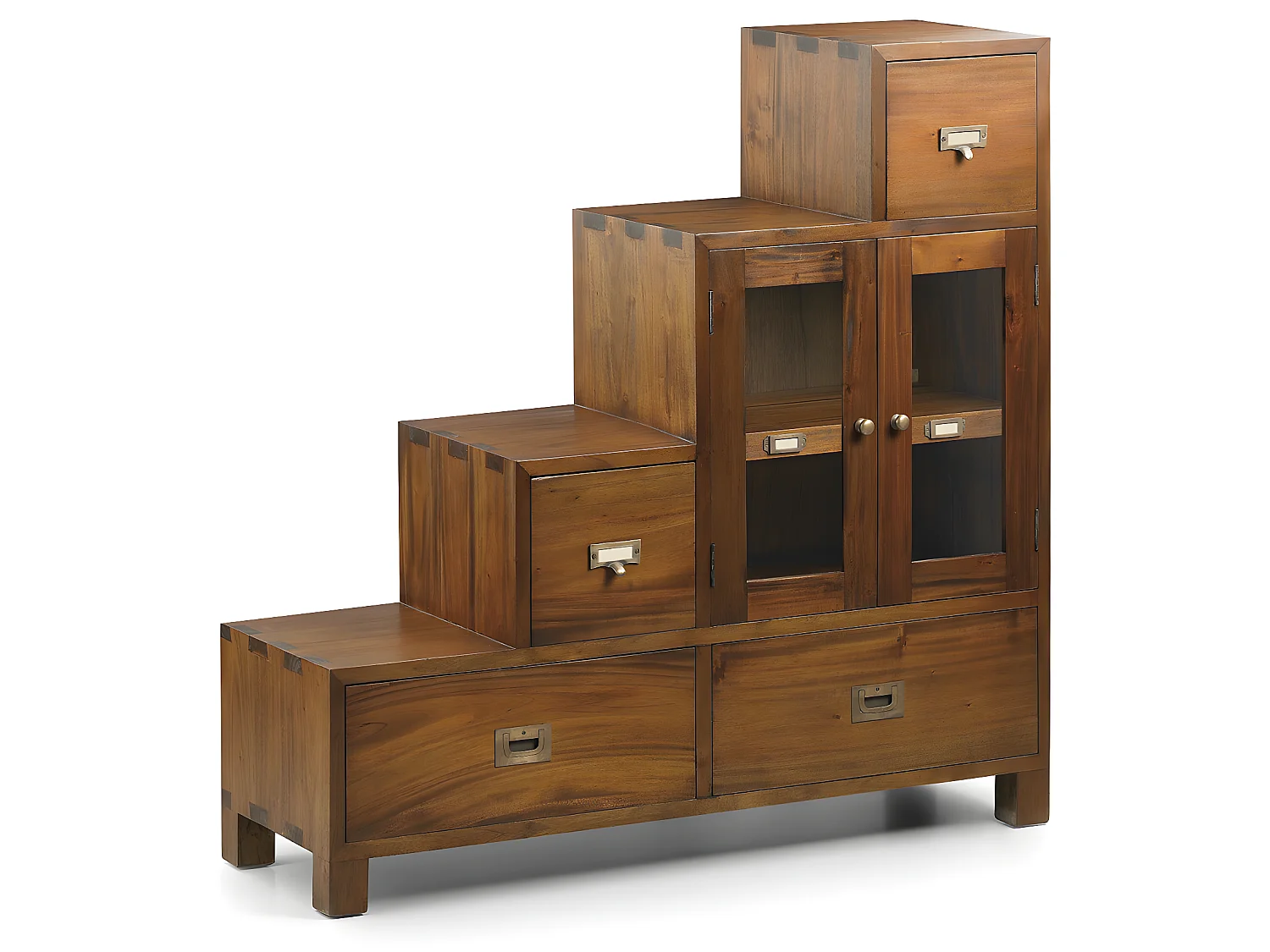 FLAMINGO - Meuble escalier descente droite en bois marron