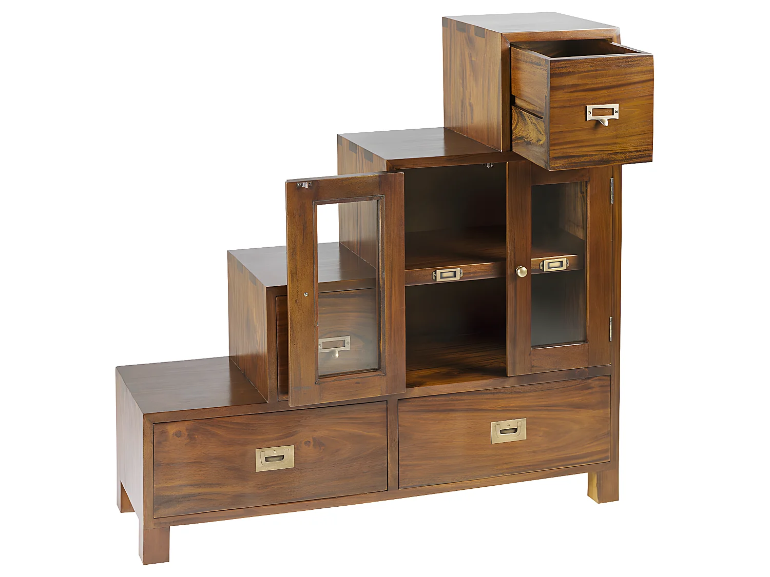 FLAMINGO - Meuble escalier descente droite en bois marron