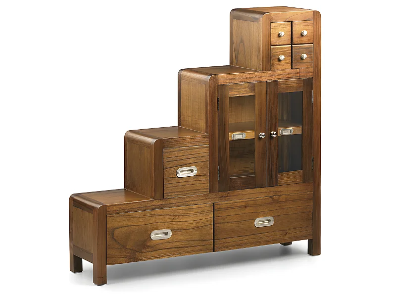 FLASH - Meuble escalier descente droite en bois marron