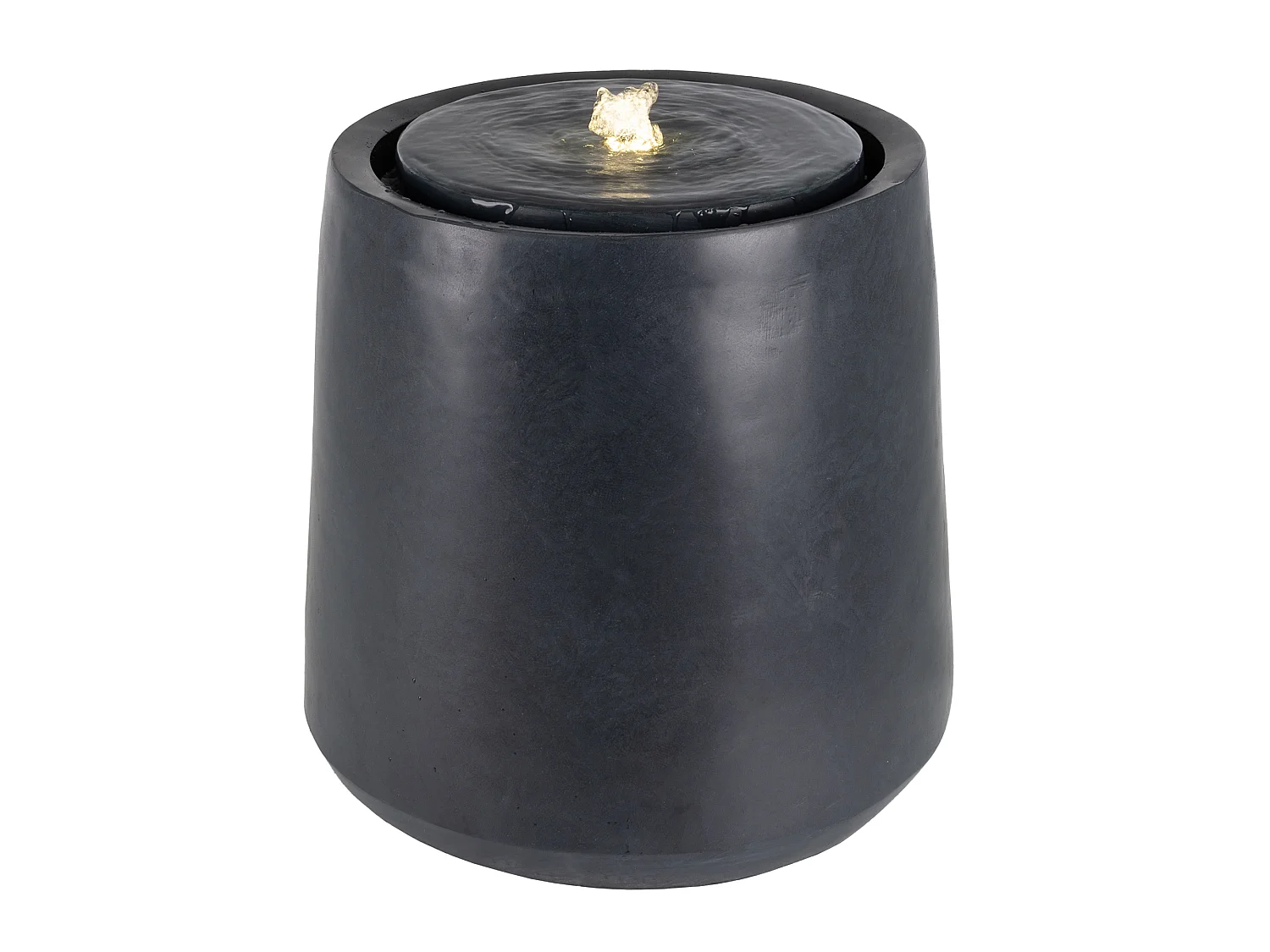 Fontaine de jardin Ø40 cm pierre anthracite WOMO-DESIGN