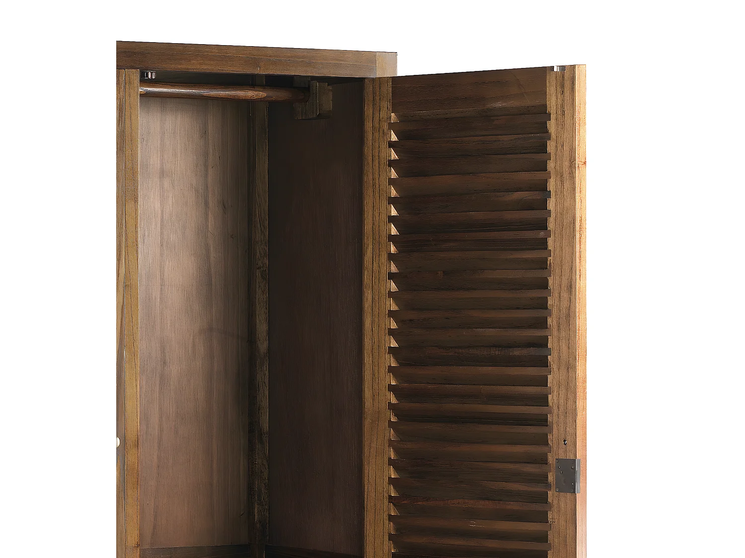 STAR - Armoire en bois de mindi marron 5 tiroirs H200