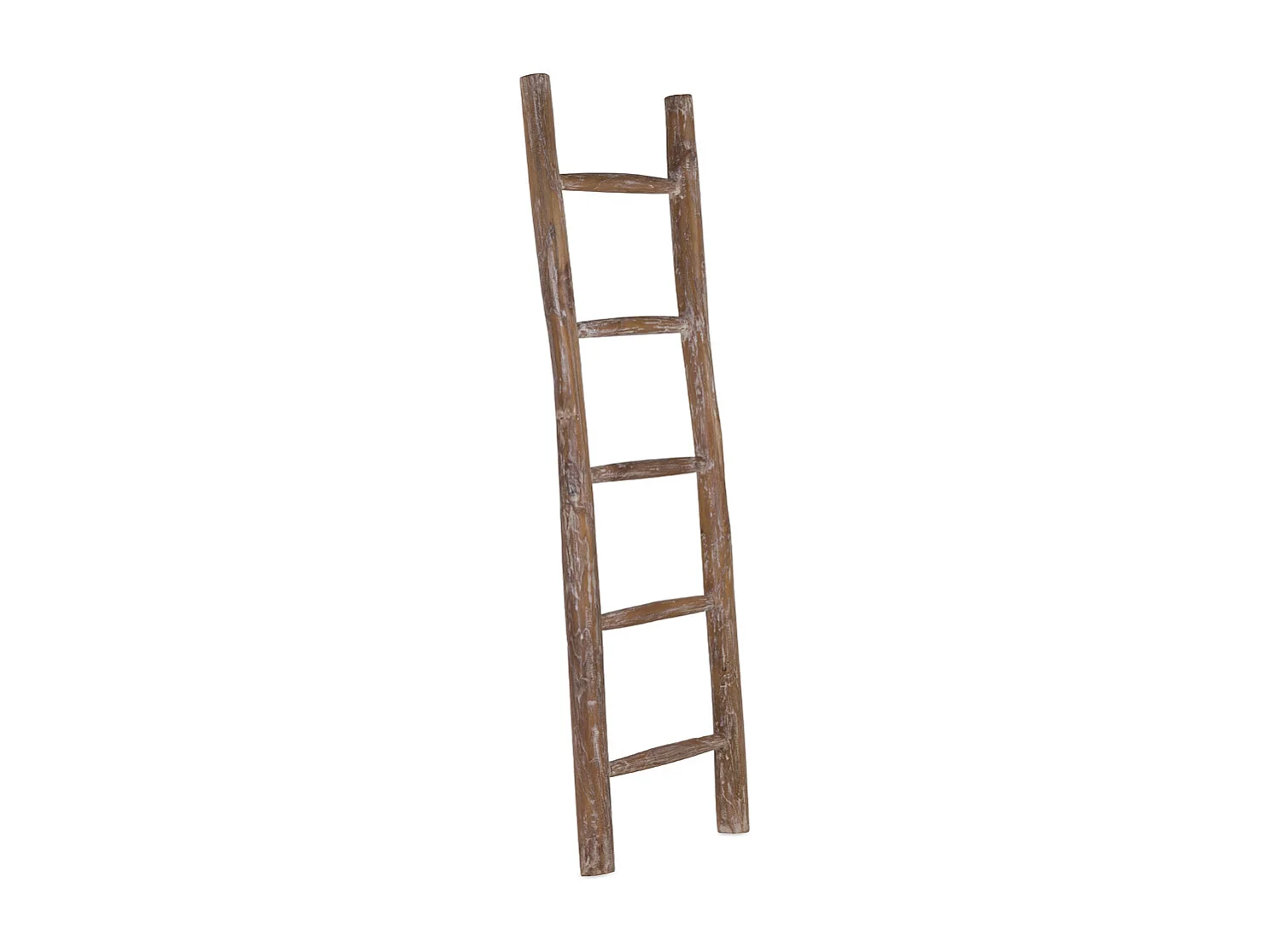 Porte-serviette en bois couleur marron blanchi H200