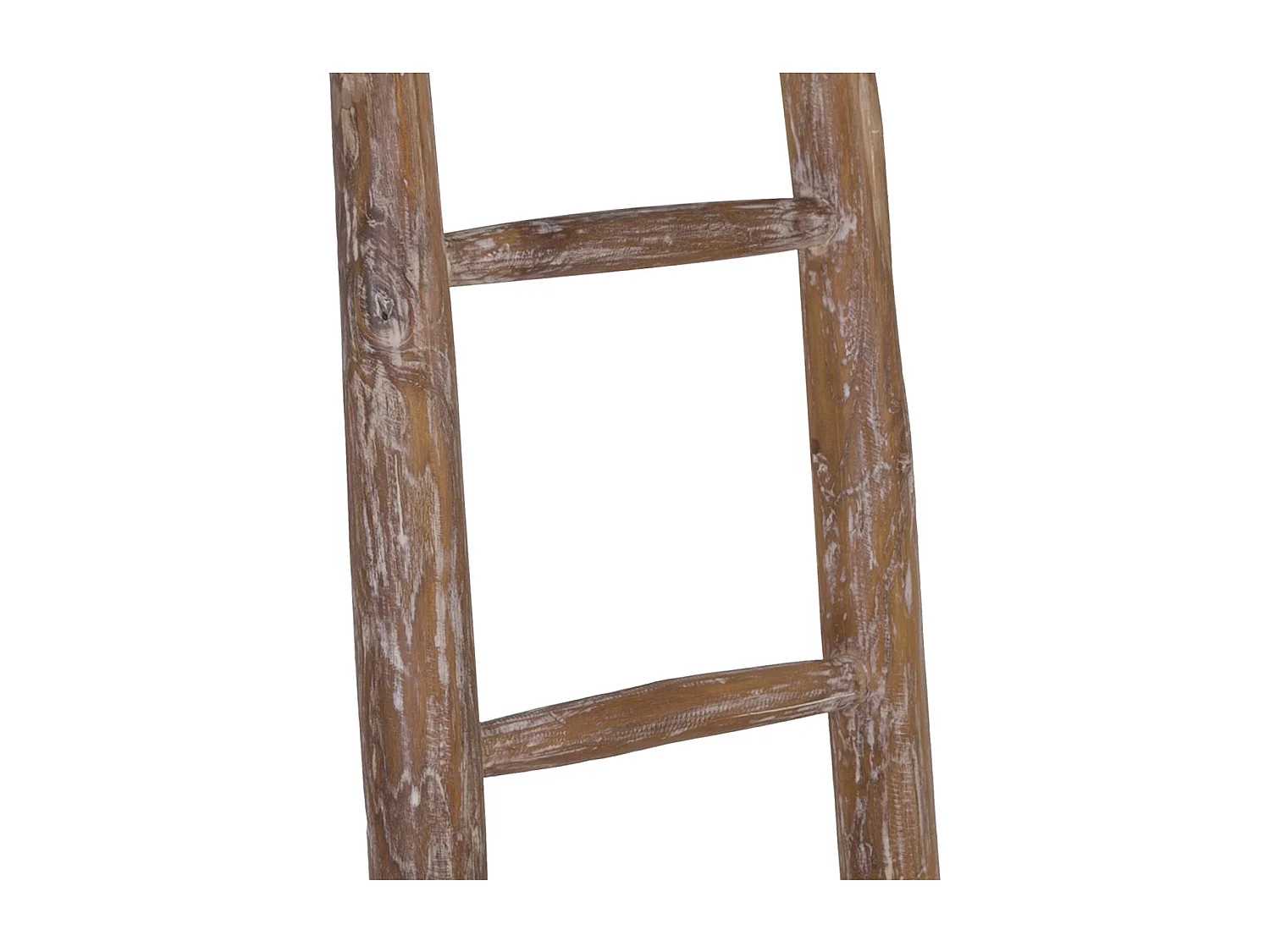 Porte-serviette en bois couleur marron blanchi H200