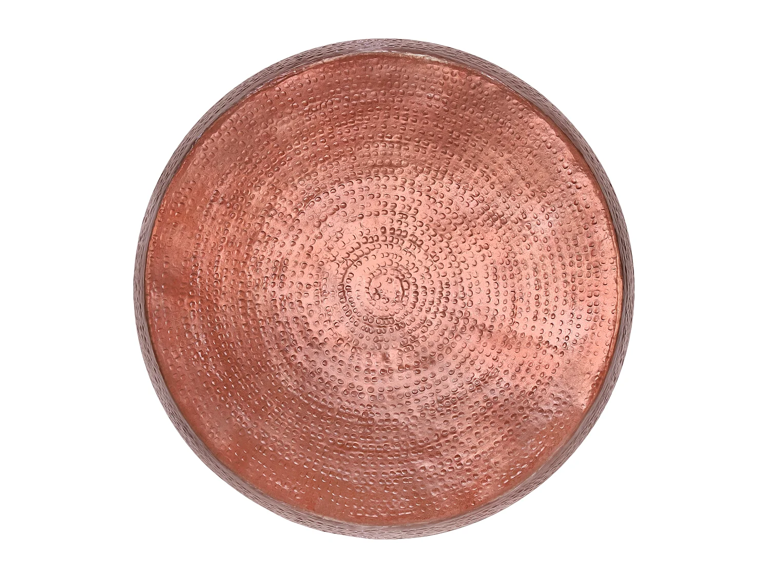 Mesa de centro martillada Pudong aluminio cobre WOMO-DESIGN