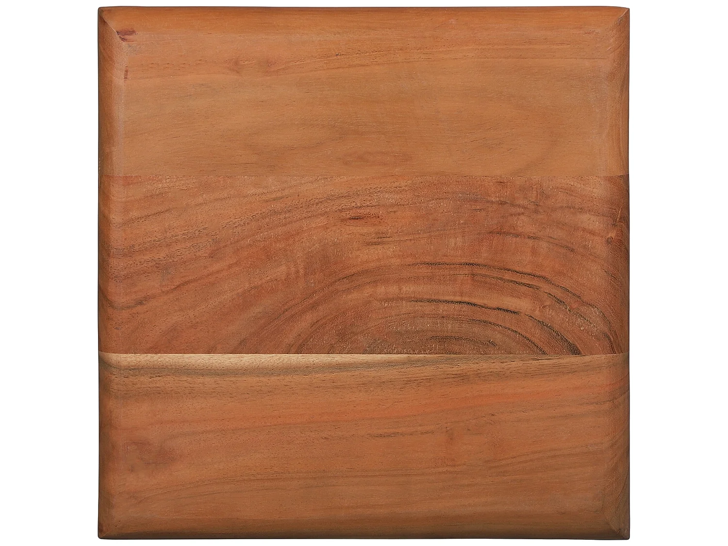 Set 2 table basse de salon métal noir bois d'acacia WOMO-DESIGN