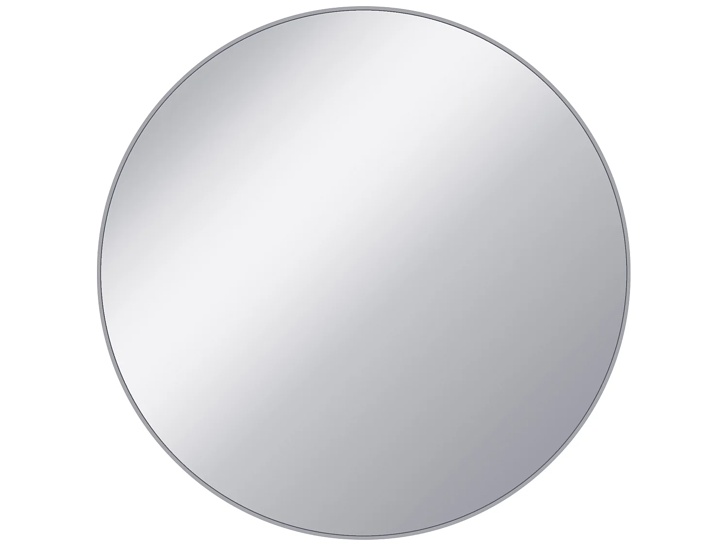 WOMO-DESIGN Tavolino basso da caffe Ø 75x35 cm cromato rotondo in metallo con piano in vetro, stile moderno, tavolo laterale per soggiorno e salotto