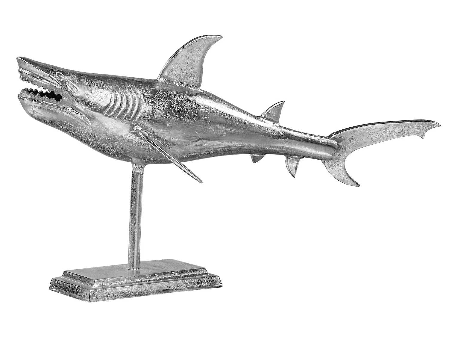 Escultura tiburón estatua aluminio 106 cm WOMO-DESIGN