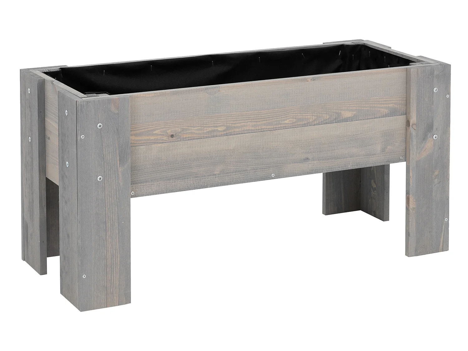 Potager de jardin sur pied table semis 39x79x34 cm bois de pin WOMO-DESIGN