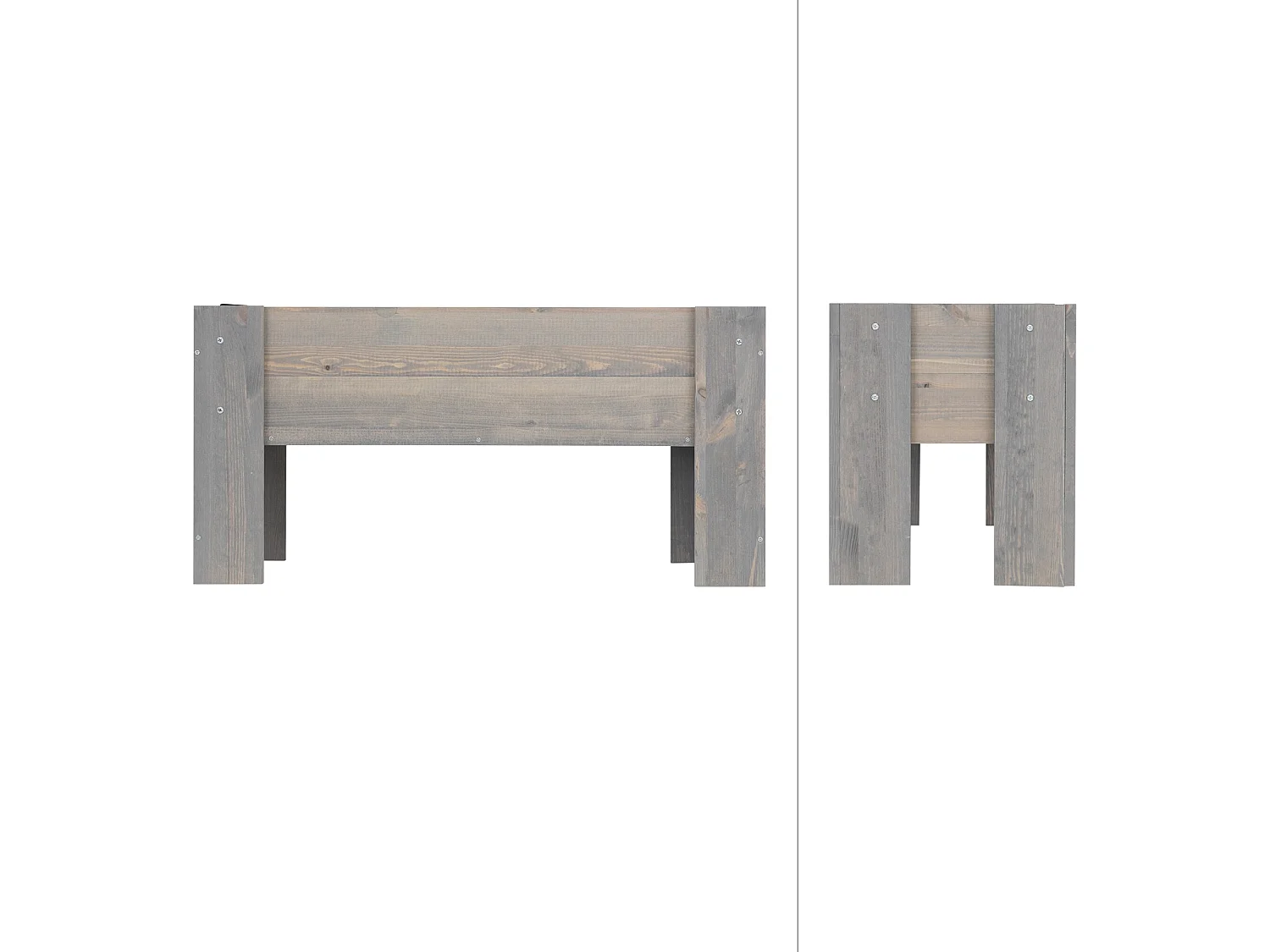 Potager de jardin sur pied table semis 39x79x34 cm bois de pin WOMO-DESIGN