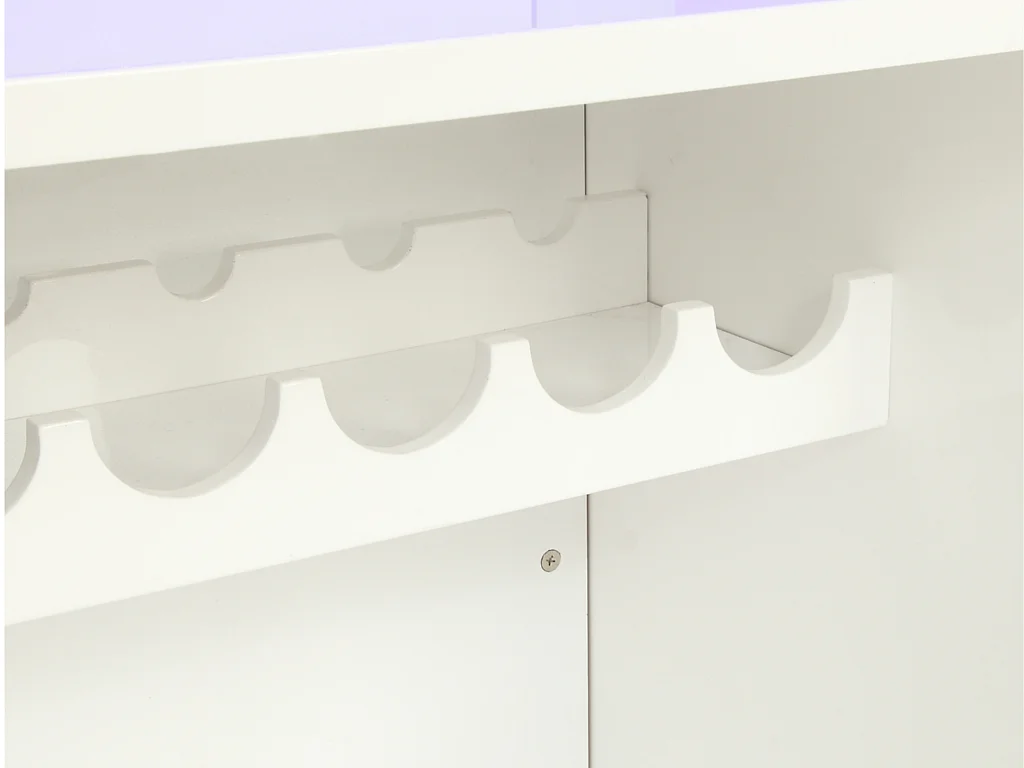 Barmeubel FABIO - Mdf witgelakt - met ledverlichting