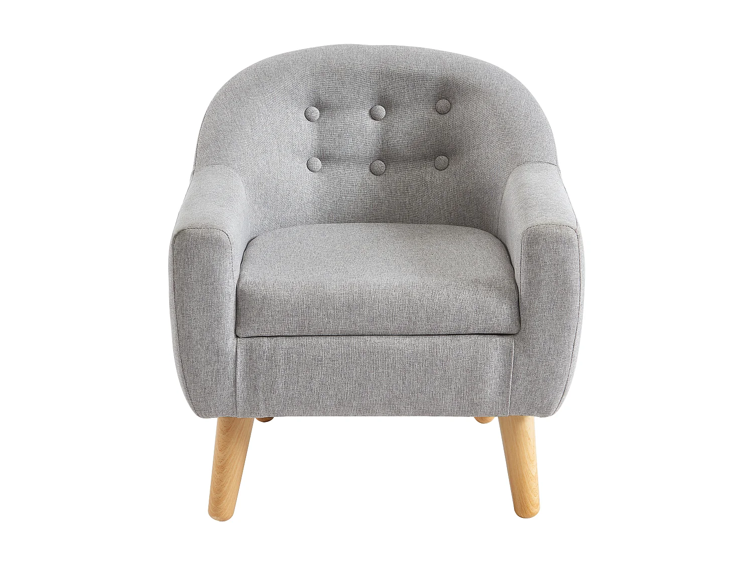 Fauteuil pour enfant en tissu gris CASORLA