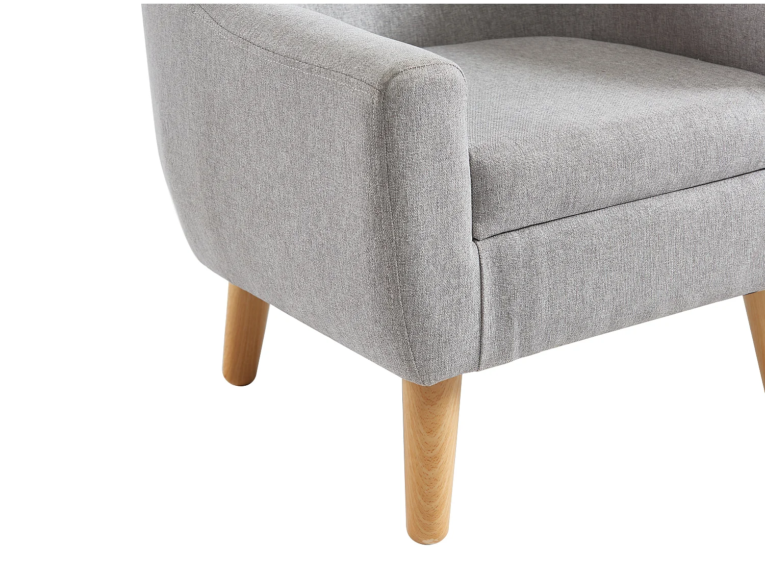 Fauteuil pour enfant en tissu gris CASORLA