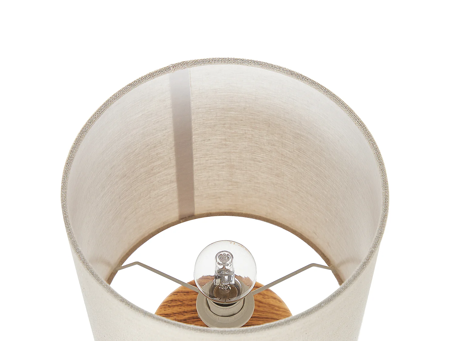 Lampa stołowa ALZEYA Ceramika Jasny brąz/ biały