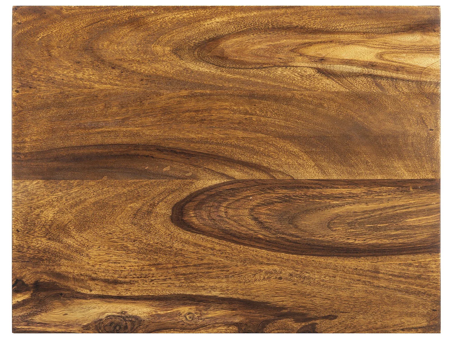 Table basse rustique forme cube en bois de sheesham salon 43 cm WOMO-DESIGN