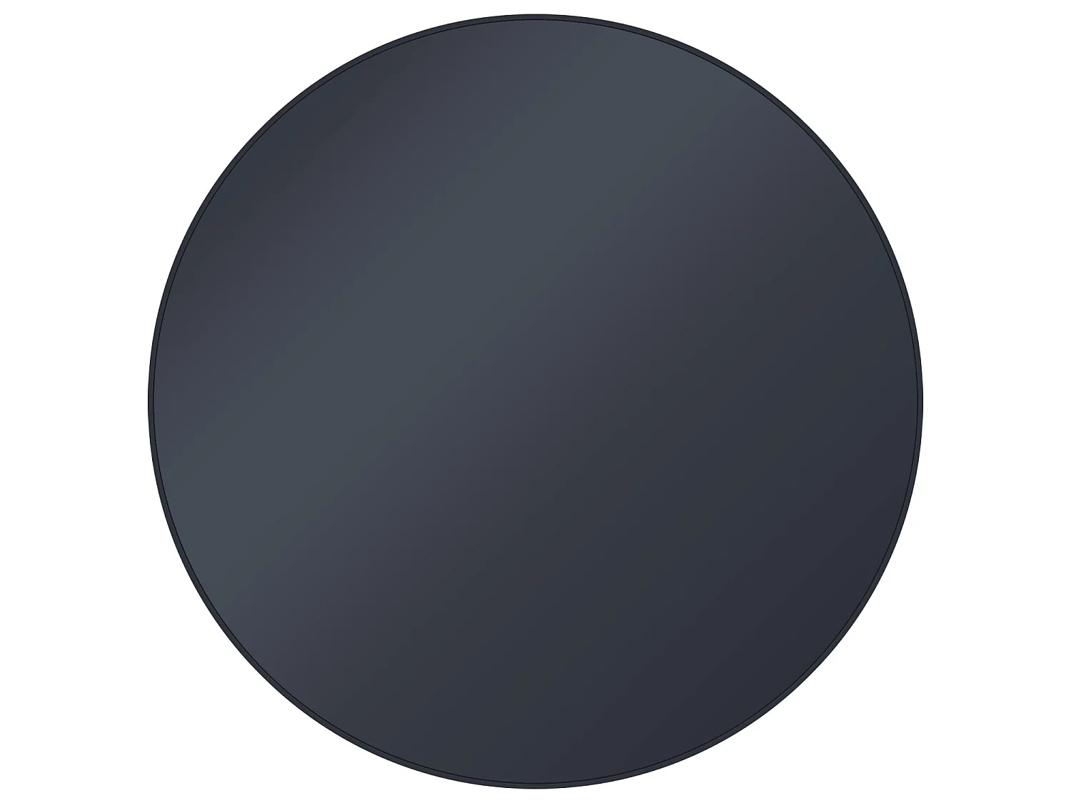 WOMO-DESIGN Mesa auxiliar lateral Houston Ø43x45cm mesita de centro redonda de cristal y metal color negro para salón sofá, estilo ligero y aireado