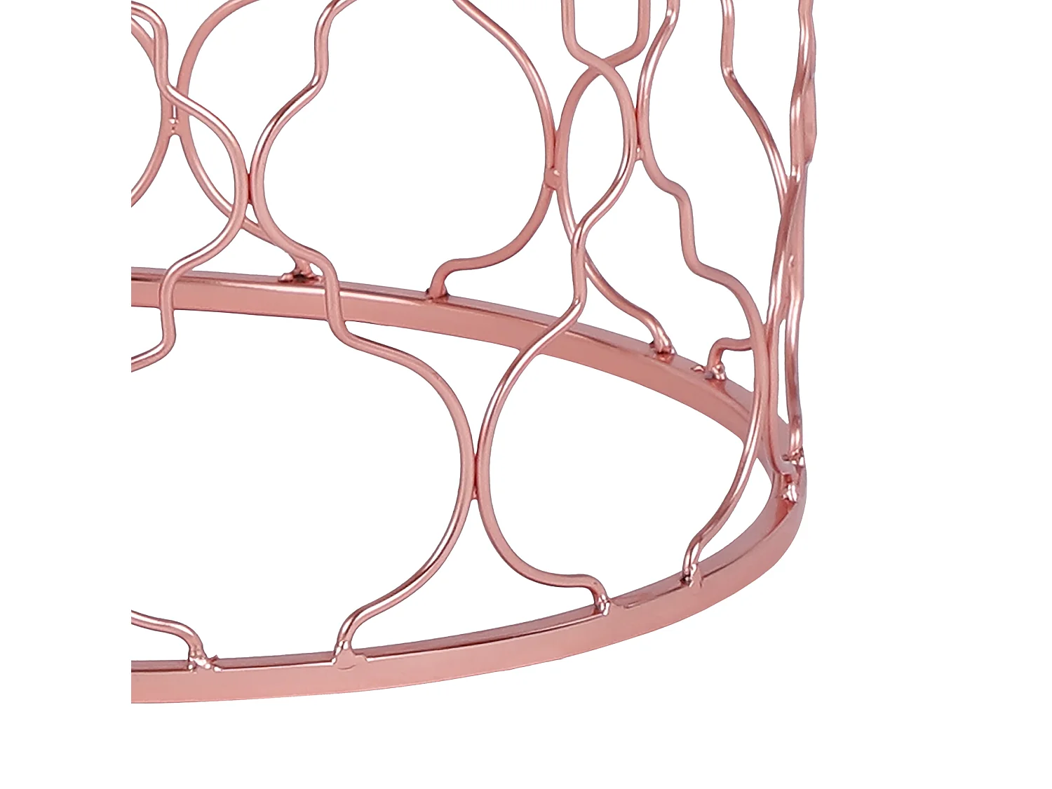 WOMO-DESIGN Set Phoenix 2x Mesa auxiliar lateral Ø40/45 cm mesita de centro redonda de mármol blanco y metal cobre para salón, estilo ligero y aireado