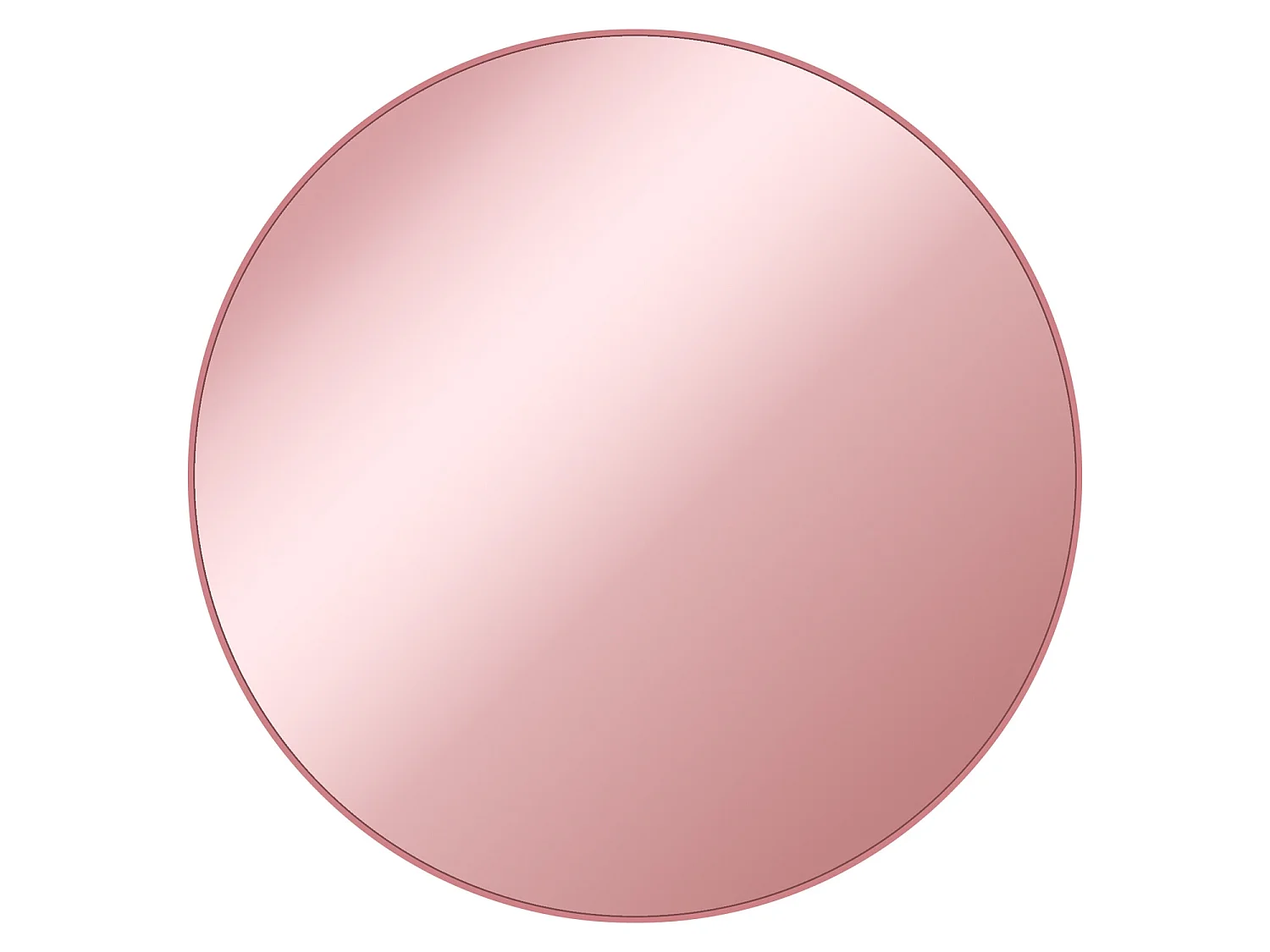 WOMO-DESIGN Mesa auxiliar lateral Houston Ø43x45cm mesita de centro redonda de cristal y metal color cobre para salón sofá, estilo ligero y aireado