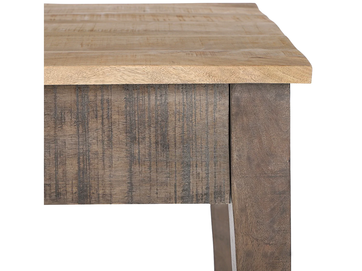 Meuble de salon 117x70x45,5 cm bois massif rangement à tiroir artisanal unique rustique table basse d'appoint support rectangulaire d'intérieur