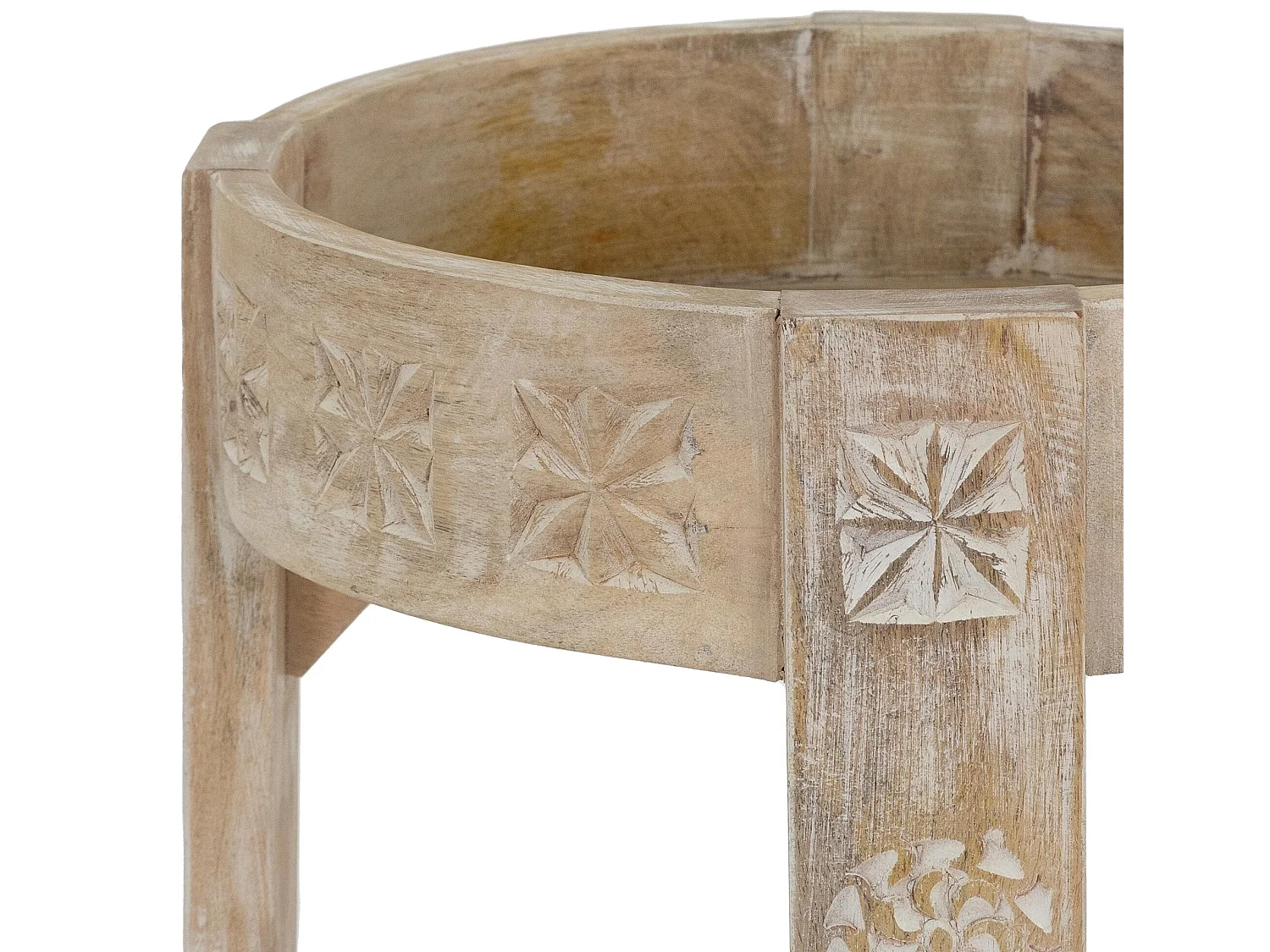 Table d'appoint Shabby Chic Genua en bois de mangue massif WOMO-DESIGN