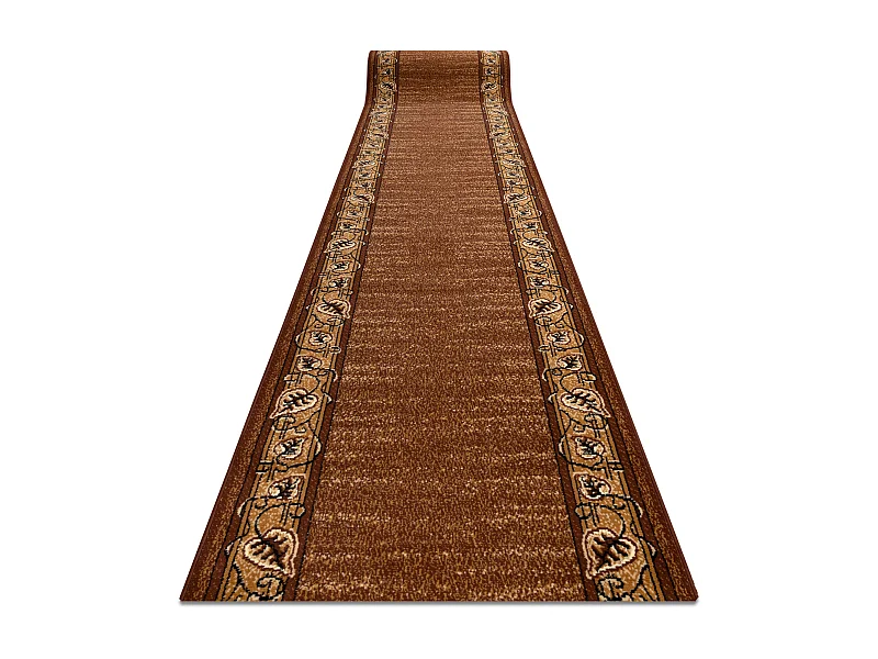 TAPIS DE COULOIR BCF FELIKS marron 90x230 cm