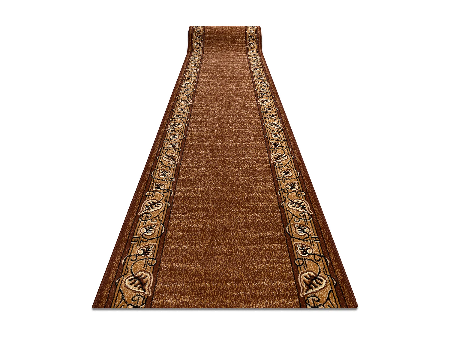 TAPIS DE COULOIR BCF FELIKS marron 90x230 cm