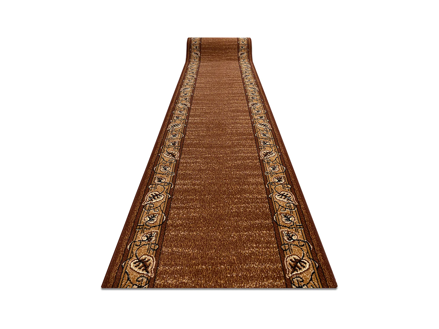 TAPIS DE COULOIR BCF FELIKS marron 90x230 cm