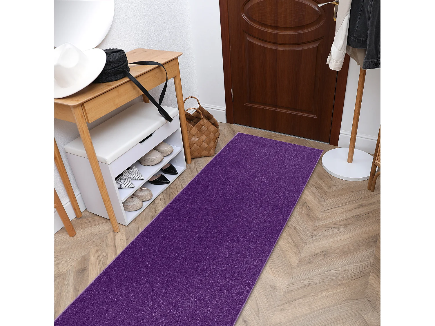 TAPIS DE COULOIR ETON 114 violet 50x300 cm