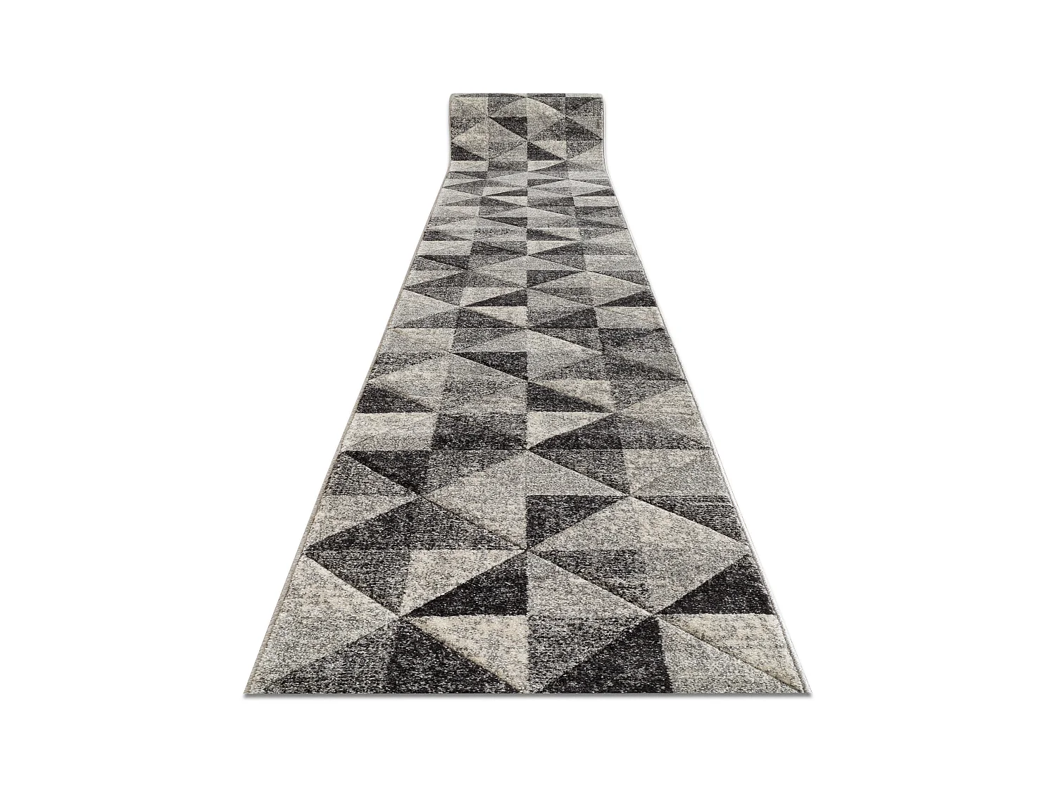 Tapis de couloir FEEL 5672/16811 TRIANGLES gris / anthracite / crème 70x160 cm