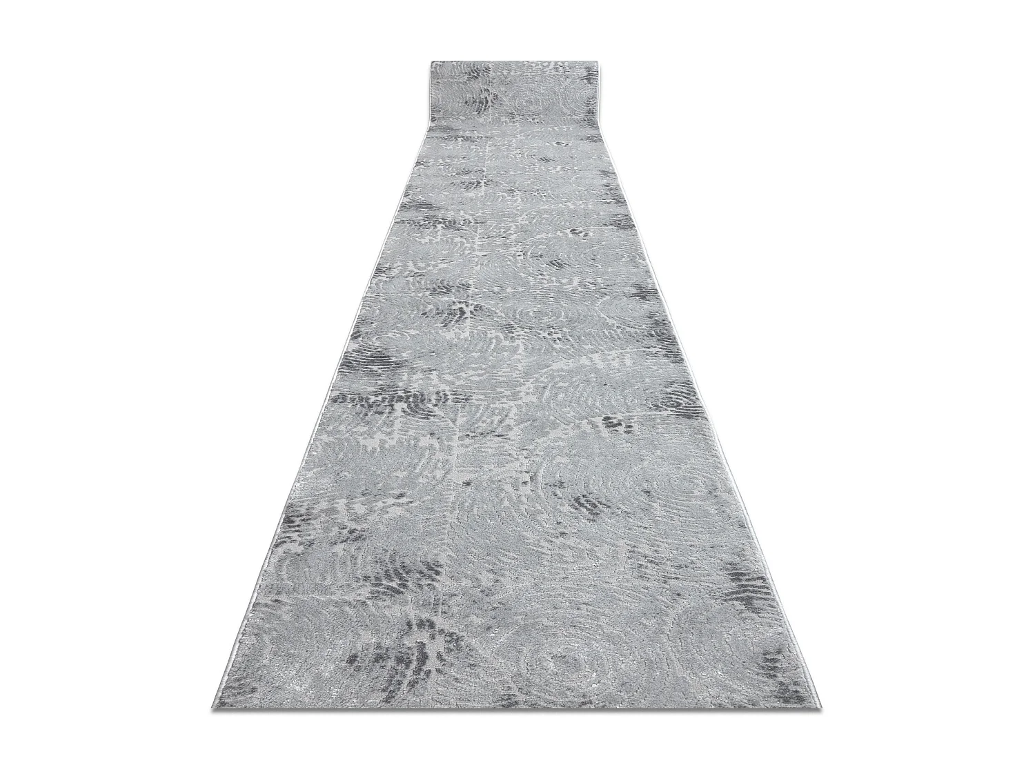 Vloerbekleding Structureel MEFE 8725 twee poolhoogte , grijskleuring  80x330 cm