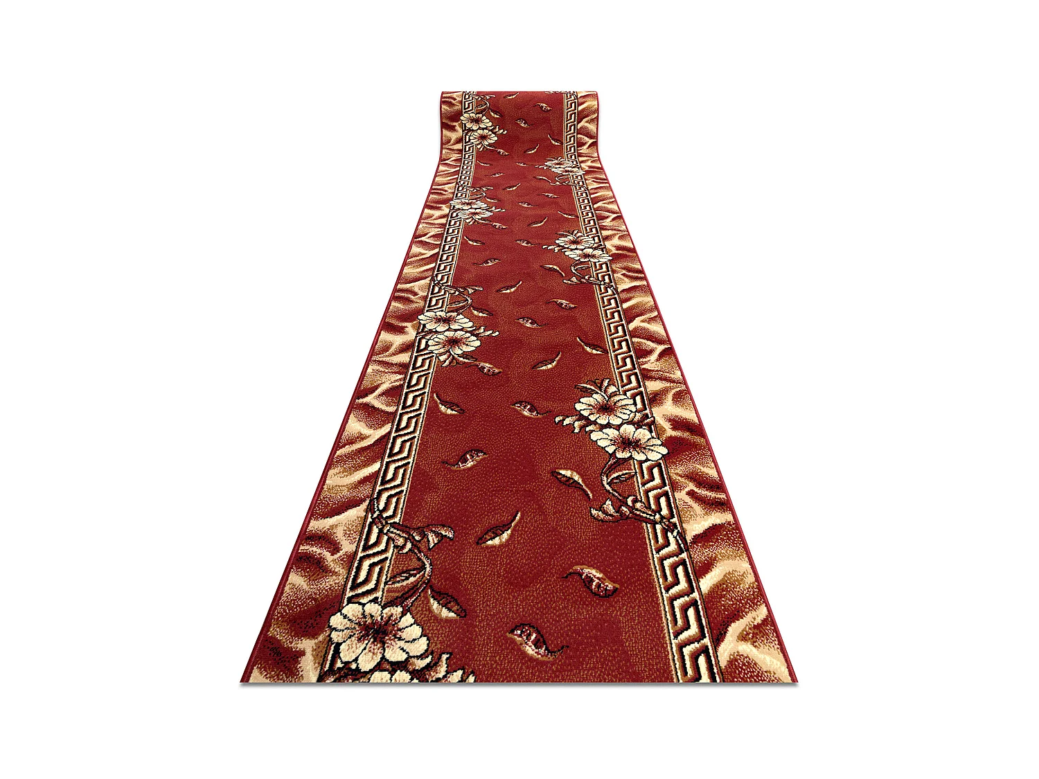 TAPIS DE COULOIR BCF TRIO bordeaux 80x430 cm