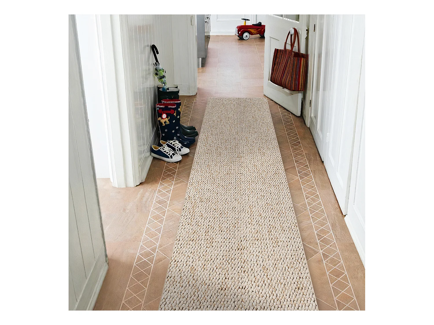 Vloerbedekking CASABLANCA 610 crème 80x370 cm