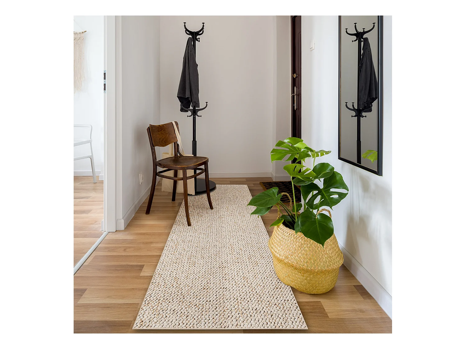 Vloerbedekking CASABLANCA 610 crème 80x370 cm