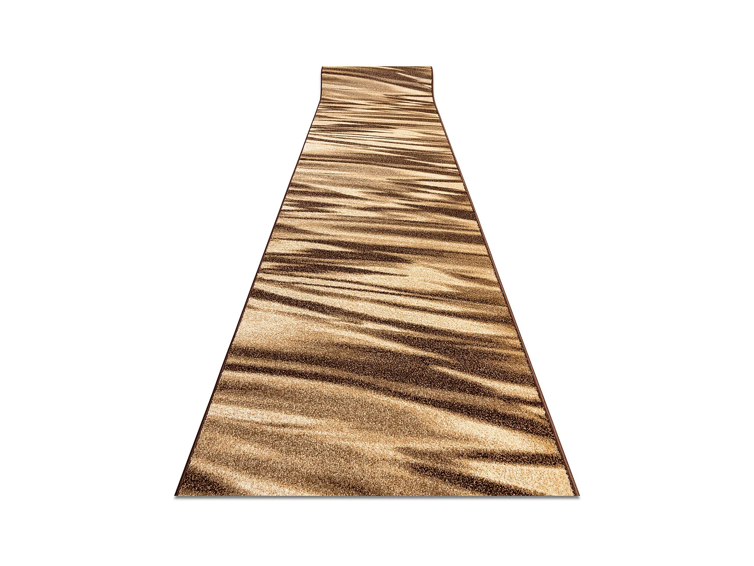 Vloerbekleding KARMEL FRYZ - ARABICA bruin 90x510 cm