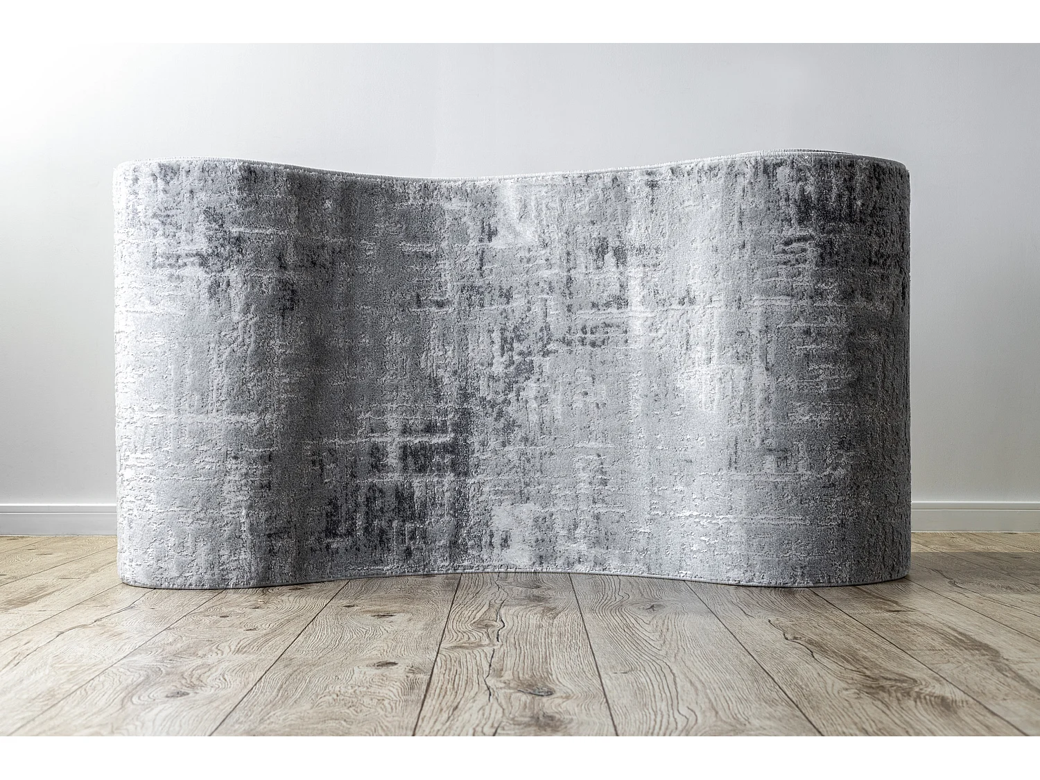 Passatoia Structural MEFE 8722 due livelli di pile grigio / bianca 80x180 cm