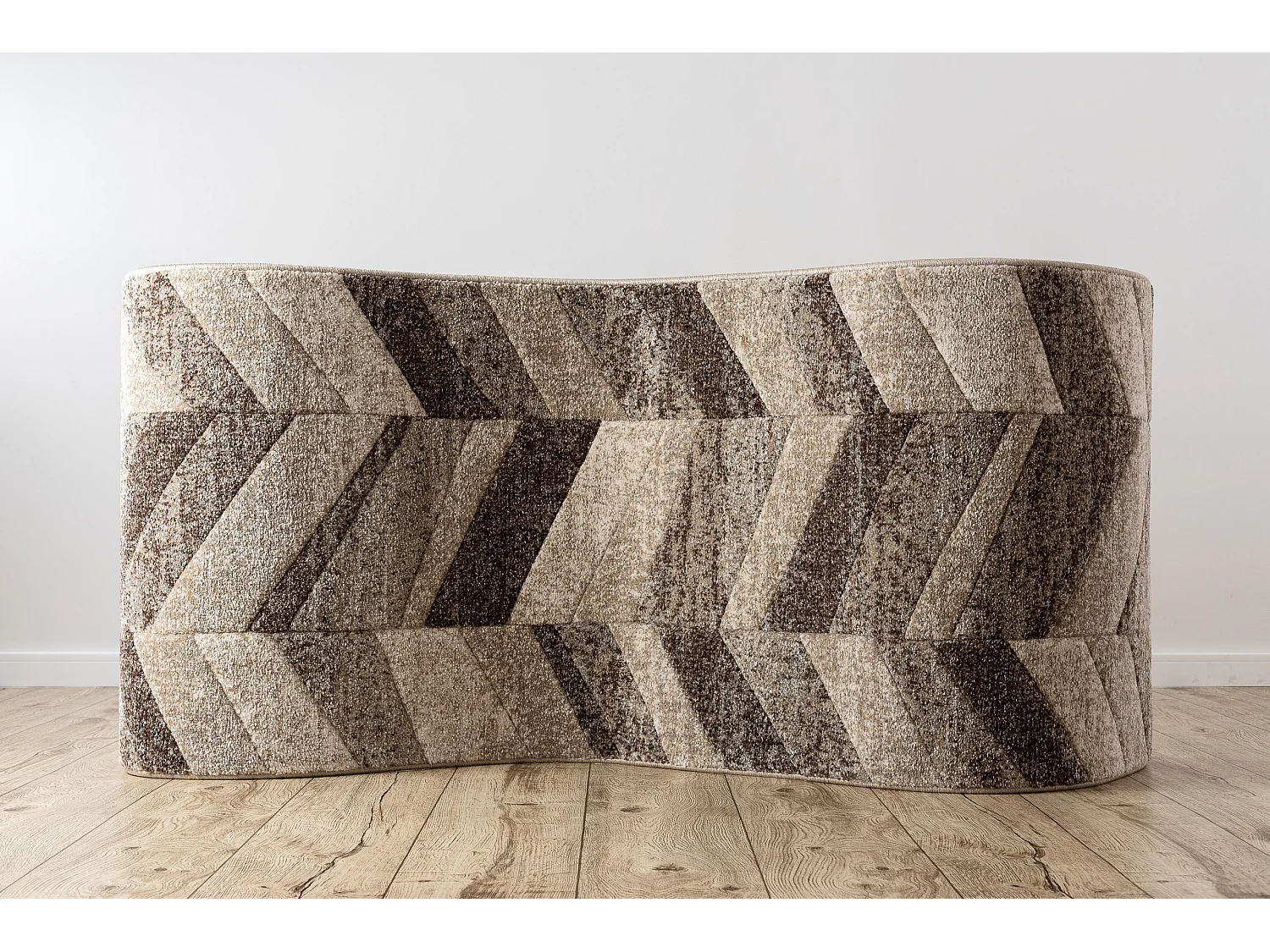 Tapis de couloir FEEL 5673/15055 CHEVRON beige et marron / crème 80x150 cm