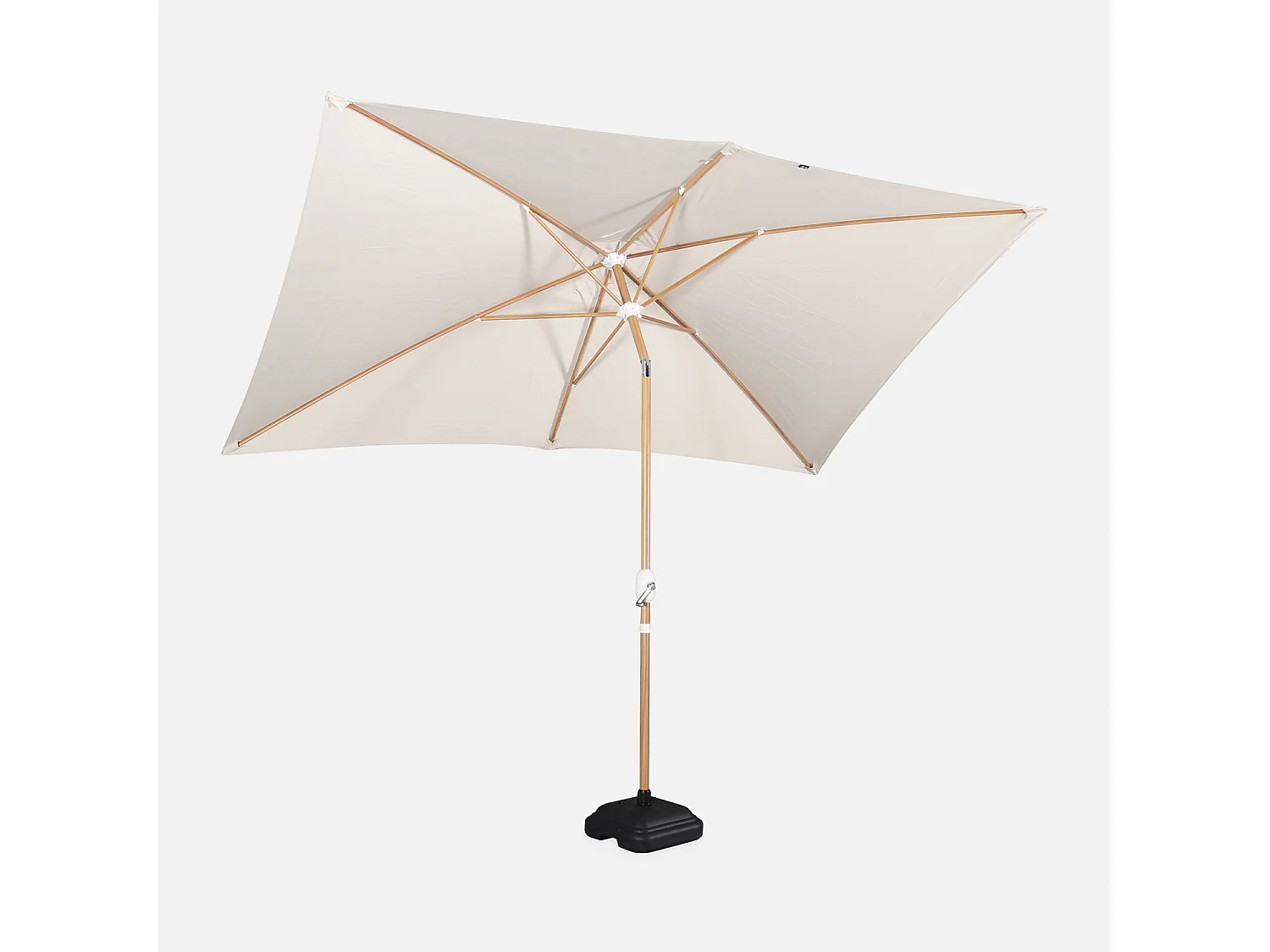 Ombrellone rettangolare 2x3m, sabbia