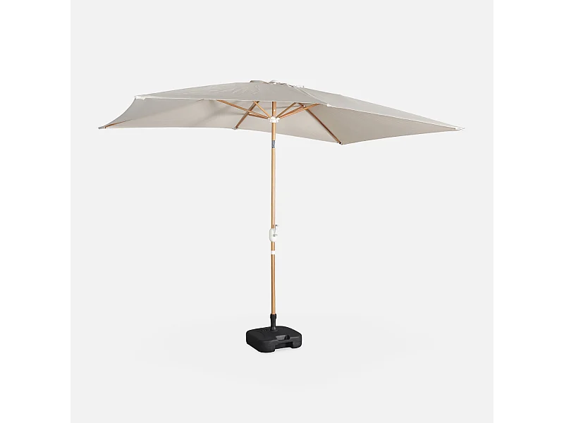 Ombrellone rettangolare 2x3m, sabbia