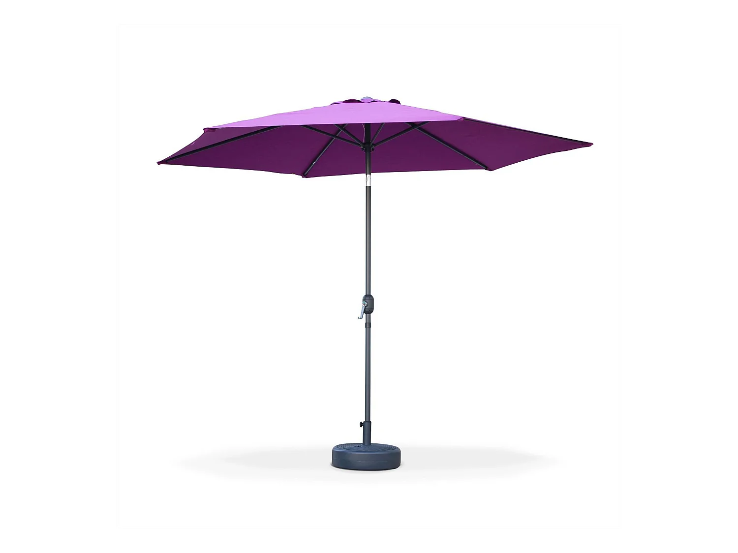 Ombrellone palo centrale  rotondo 300cm  in legno, viola