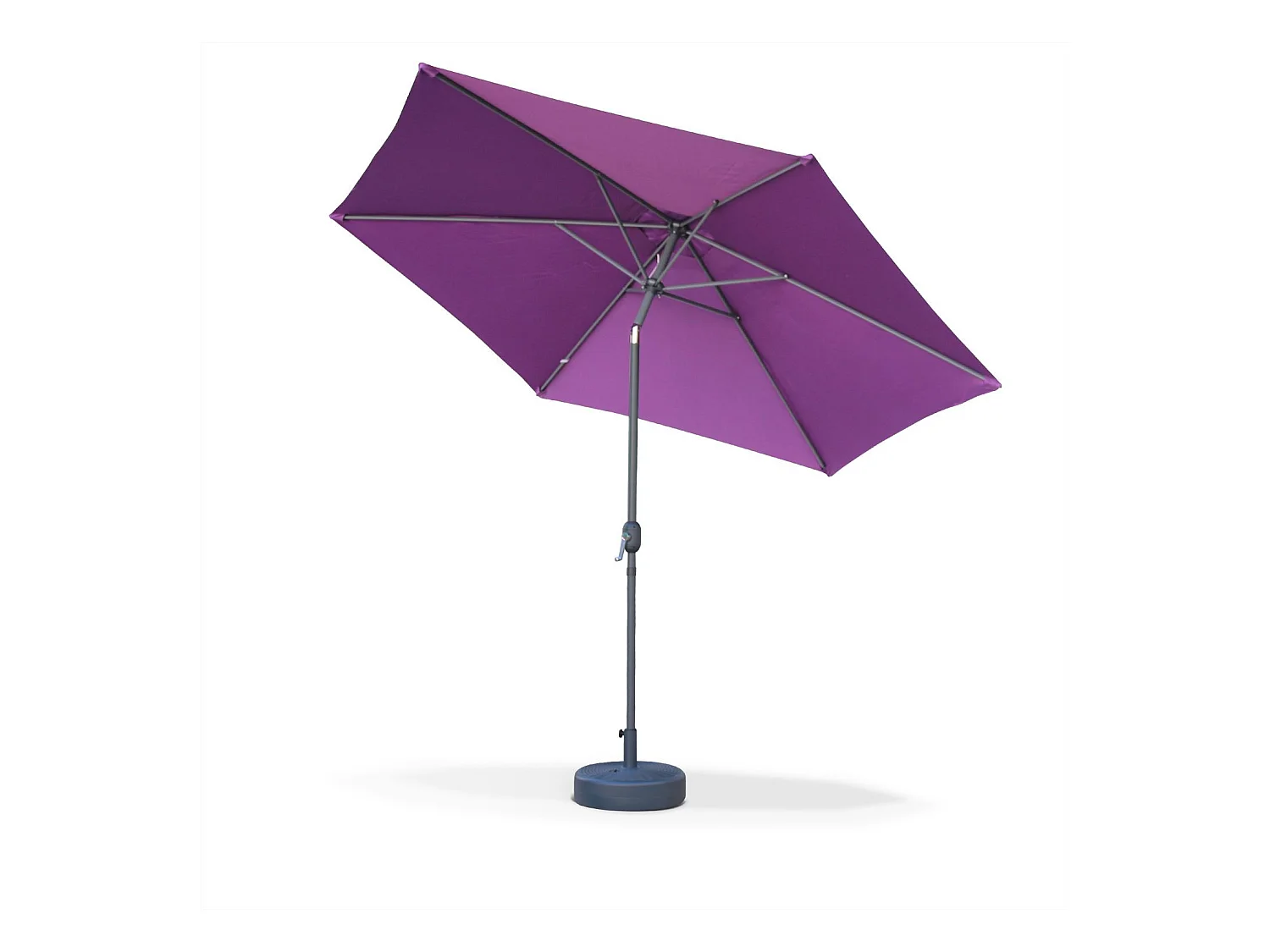 Ombrellone palo centrale  rotondo 300cm  in legno, viola