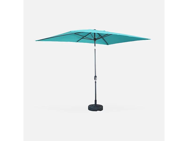 Parasol rectangular 3x2m turquesa