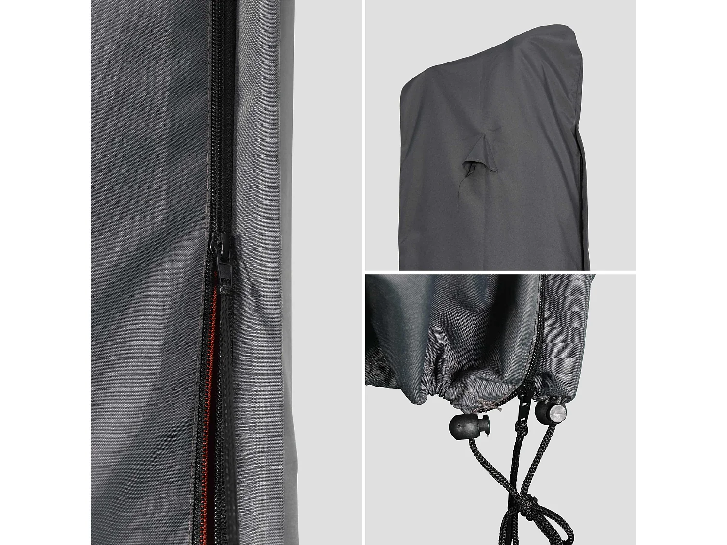 Funda protectora para parasol gris oscuro