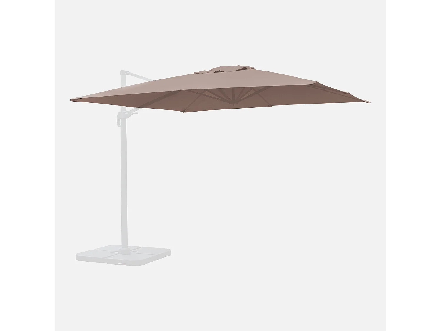 Telo per ombrellone falgos 3x3m, beige