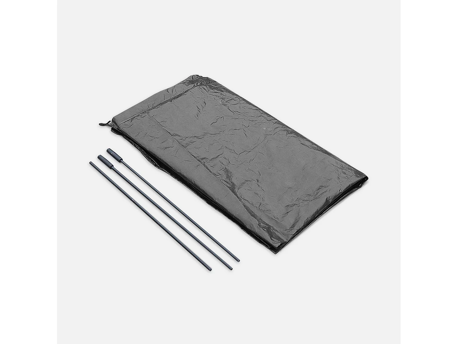 Housse pour parasol déporté 3x4m St Jean de Luz. Pyla. Wimereux et Antibes - Noire - Avec fermeture éclair et tige de mise en place