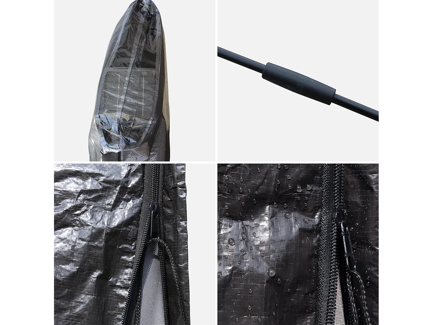 Telo parasole 3x4m, nero