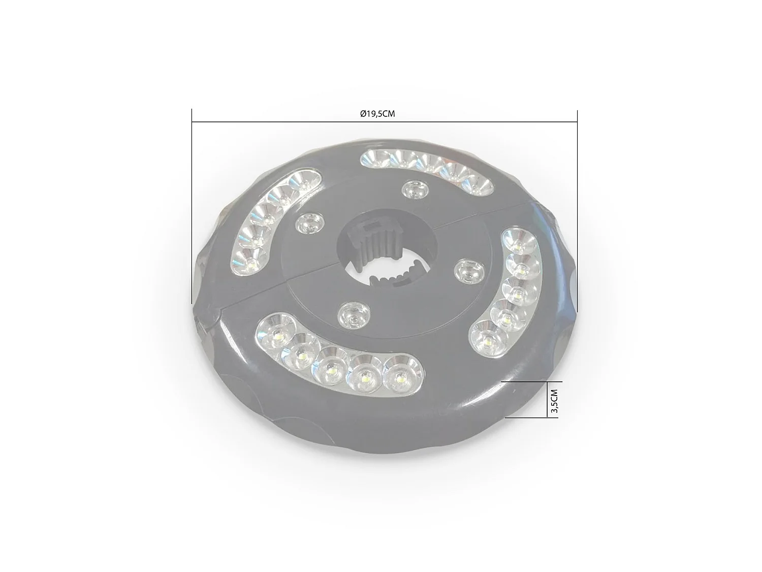 Lampe LED - Noir -  Pour parasol mât central. et déporté sweeek