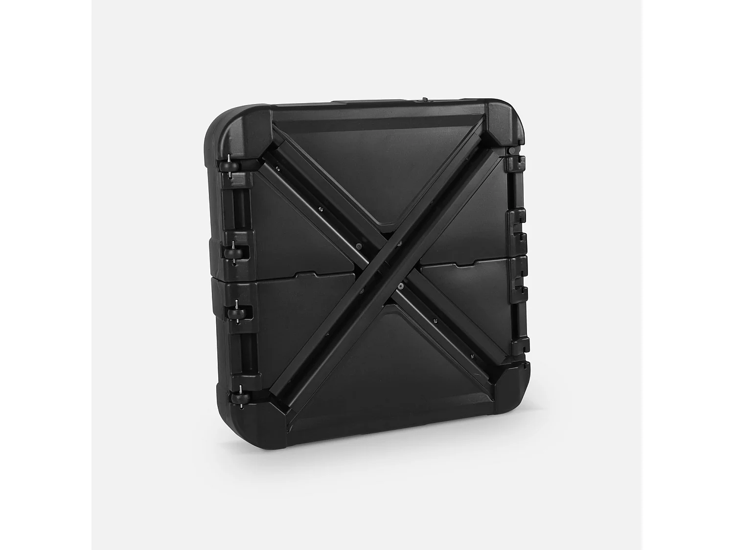 Pied pour parasol déporté remplissable 100L en plastique noir avec roulettes - Base à lester